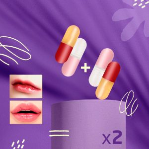 عرض 2 سيروم للعناية بالشفاه ومضخم الشفاه - Lip Plumper & Lip Care Serum Moisturize