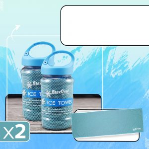 Stay Cool Microfiber Ice Towel- عرض 2 منشفة الثلج المايكروفايبر
