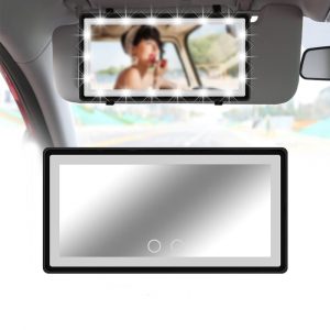 عرض 2  Led Light Mirror مرايا ليد للسيارة